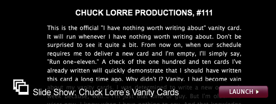 Click here to launch a slide show on Chuck Lorre.