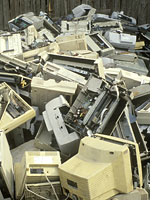 Discarded computers. Click image to expand.