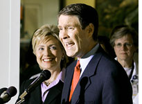 Hillary Clinton and Bill Frist. Click image to expand.
