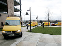 DHL trucks. Click image to expand.