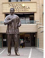 Statue of Nelson Mandela. Click image to expand.
