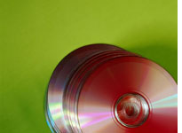 Stack of CDs.