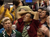 Traders at the Chicago Mercantile. Click image to expand.