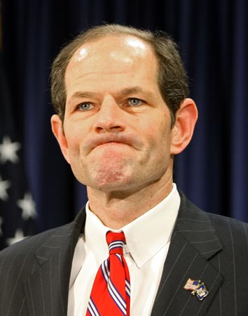 New York Gov. Eliot Spitzer at his March 10 news conference.