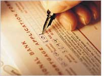 A mortgage application