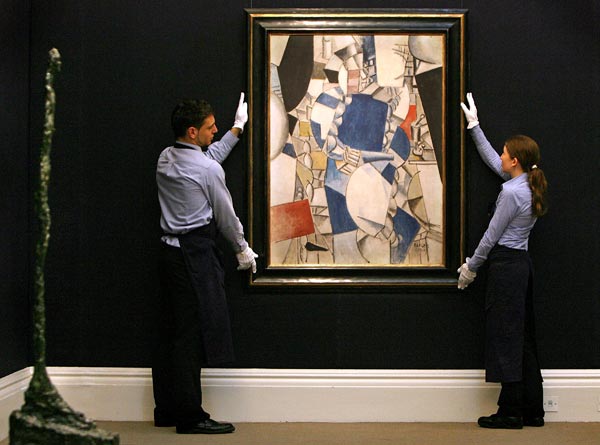 Fernand Léger's Étude Pour la Femme en Bleu at Sotheby's.
