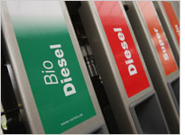 Ethanol fuel at a pump