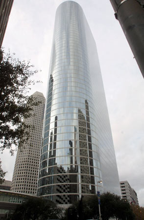 The former corporate headquarters of Enron in Houston.