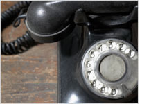 A rotary phone