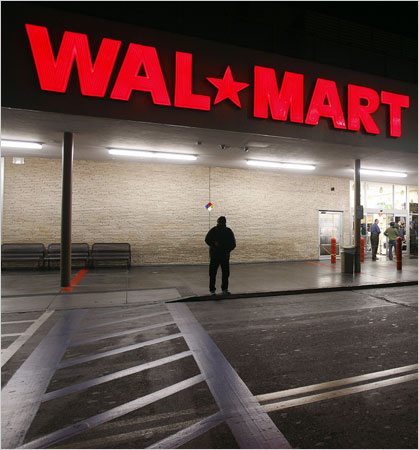 A Wal-Mart store in California.