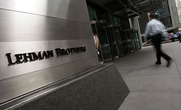 Lehman Bros. investment bank.