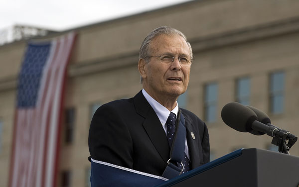 Donald Rumsfeld.