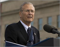 Former US Defense Secretary Donald Rumsfeld. Click image to expand.