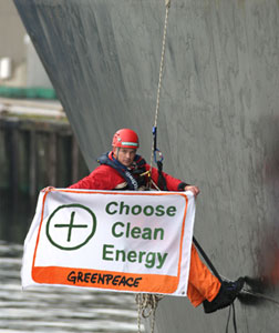 Green Peace activist. Click image to expand.