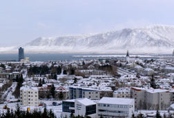 Reykjavík in Febuary, 2010. Click image to expand.