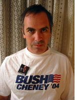 In Bush-Cheney garb 