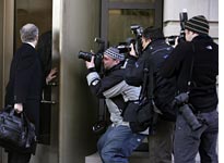 Scooter Libby arrives at court. Click image to expand.