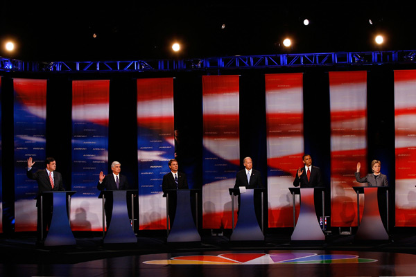 Democratic presidential candidates debate in South Carolina.