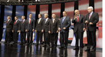 Republican presidential candidate debate. Click image to expand.