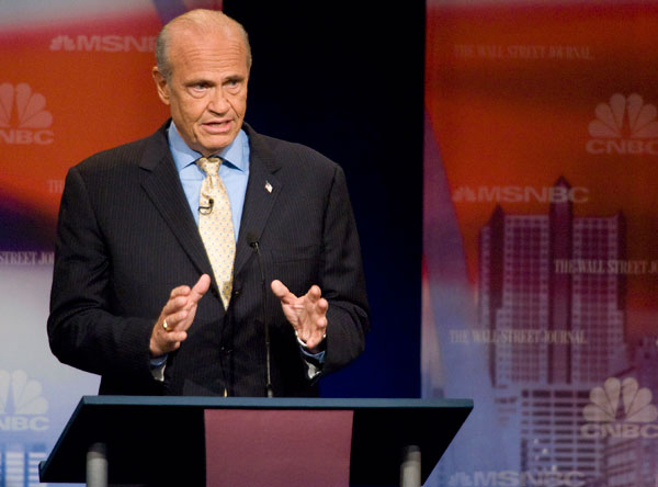 Fred Thompson in his first presidential debate.