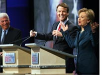 Des Moines Register Democratic Presidential Debate. Click image to expand.