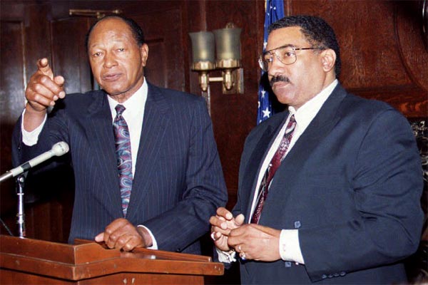 Tom Bradley with Willie Williams.