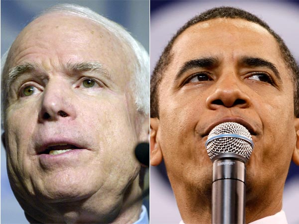 John McCain and Barack Obama.