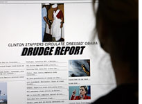 Barack Obama photo on the Drudge Report. Click image to expand.
