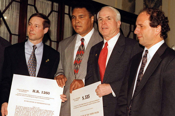 Fred Upton, Muhammad Ali, John McCain and Paul Wellstone.