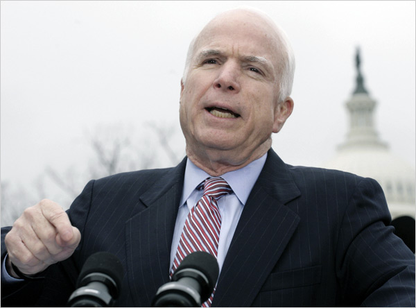 Presidential candidate John McCain.