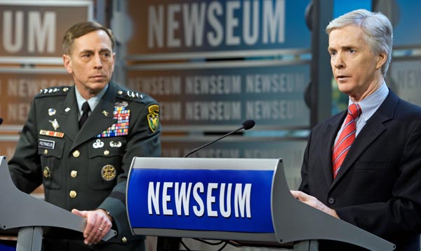 Gen. David Petraeus with Ryan Crocker.