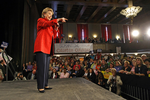 Hillary Clinton in Scranton, Pa.