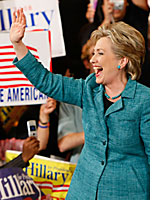 Hillary Clinton at the PA primary