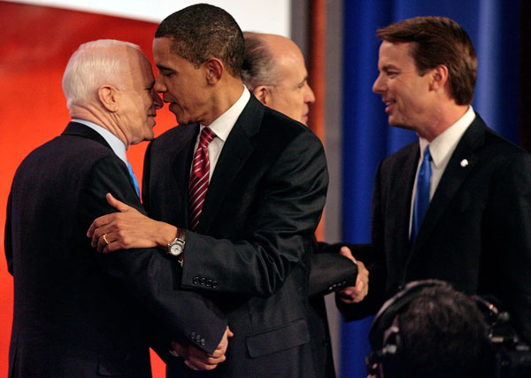 John McCain and Barack Obama.