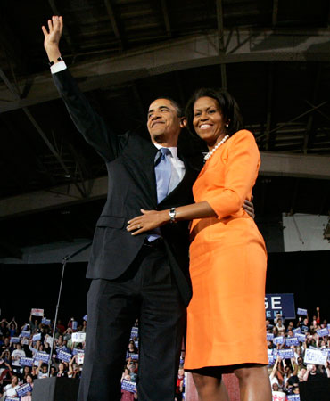 Barack and Michelle Obama.