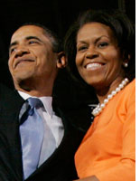 Barack and Michelle Obama. Click image to expand.