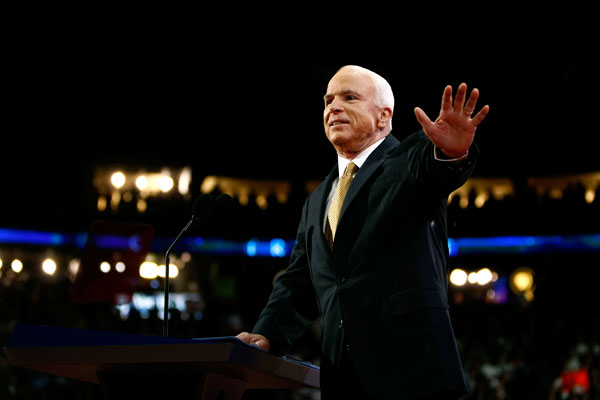 John McCain at the Republican National Convention.