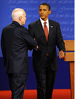 John McCain and Barack Obama. Click image to expand.