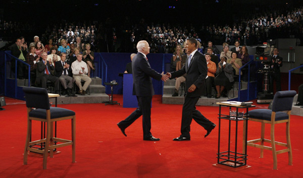 John McCain and Barack Obama.