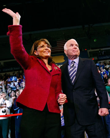 Sarah Palin and John McCain.