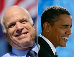 John McCain and Barack Obama.