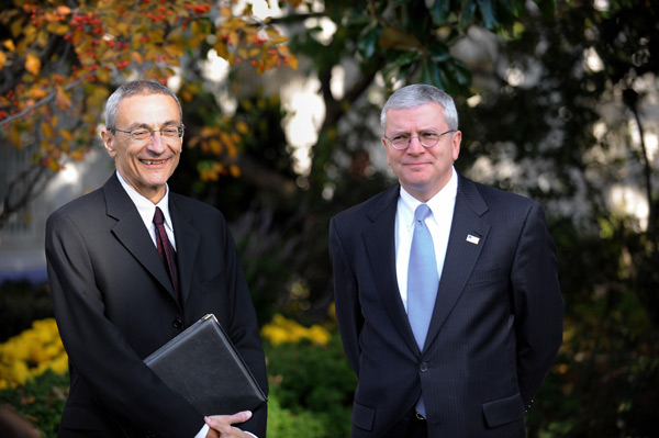 John Podesta and Josh Bolten.