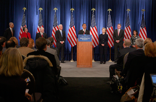 Barack Obama introduces members of his National Security Team.