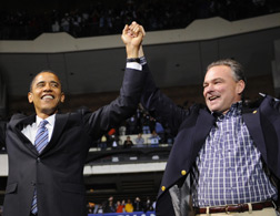Barack Obama and Tim Kaine. Click image to expand.