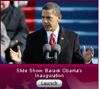Click here for a slide show of great photos from Obama's inauguration.