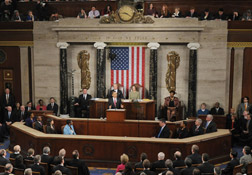 President Barack Obama addresses Congress. Click image to expand.