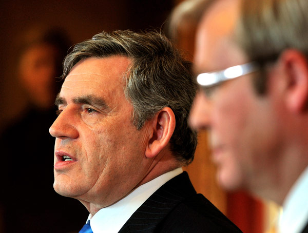 British Prime Minister Gordon Brown.