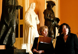Judge Sonia Sotomayor leaves after a meeting with Senate Republican Leader Mitch McConnell. Click image to expand.