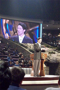 Joel Osteen at Lakewood Church.