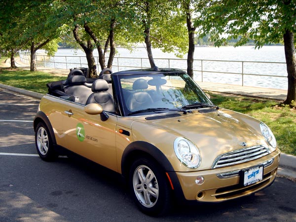 One of Zipcar's Mini offerings.